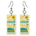Sunflower Wheat — She's Choosing earrings, shown as a pair