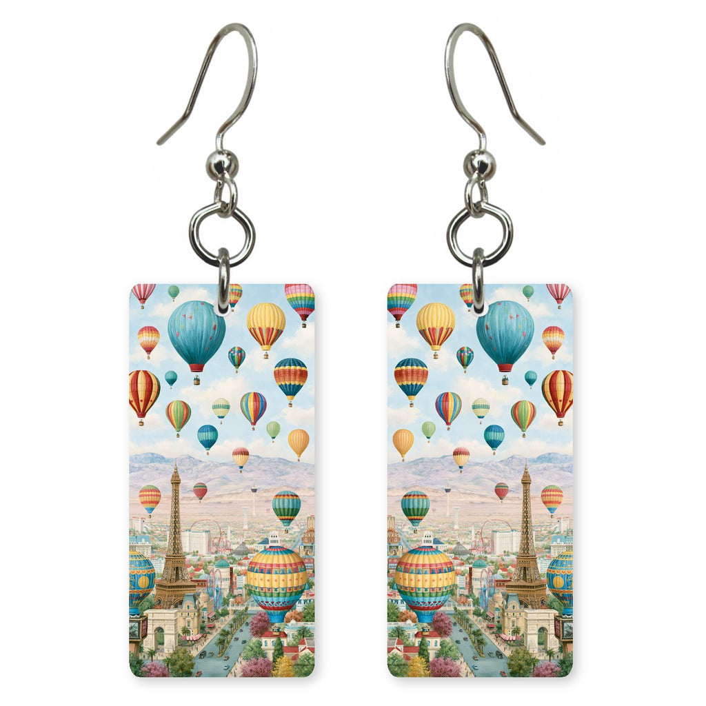 Las Vegas Art — She's Choosing earrings, shown as a pair