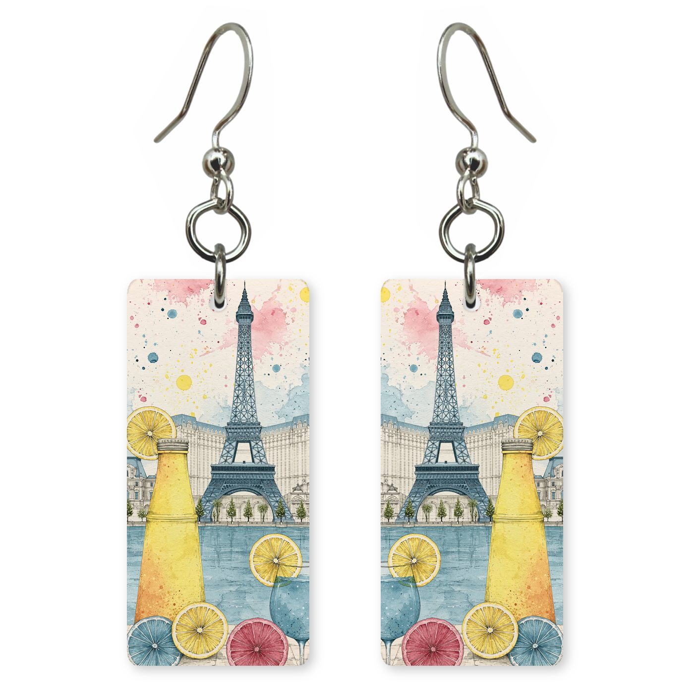 Las Vegas Art — She's Choosing earrings, shown as a pair