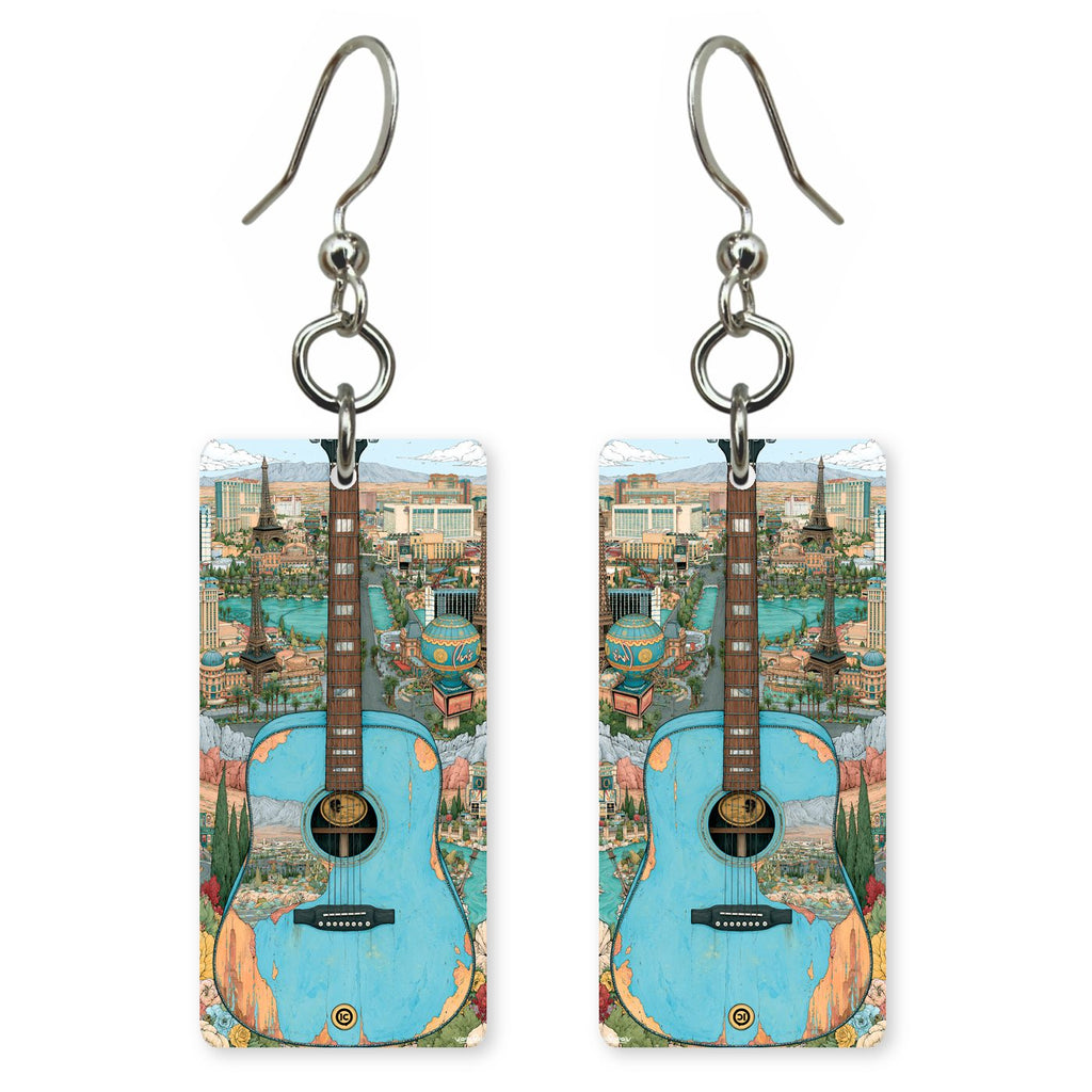 Las Vegas Art — She's Choosing earrings, shown as a pair