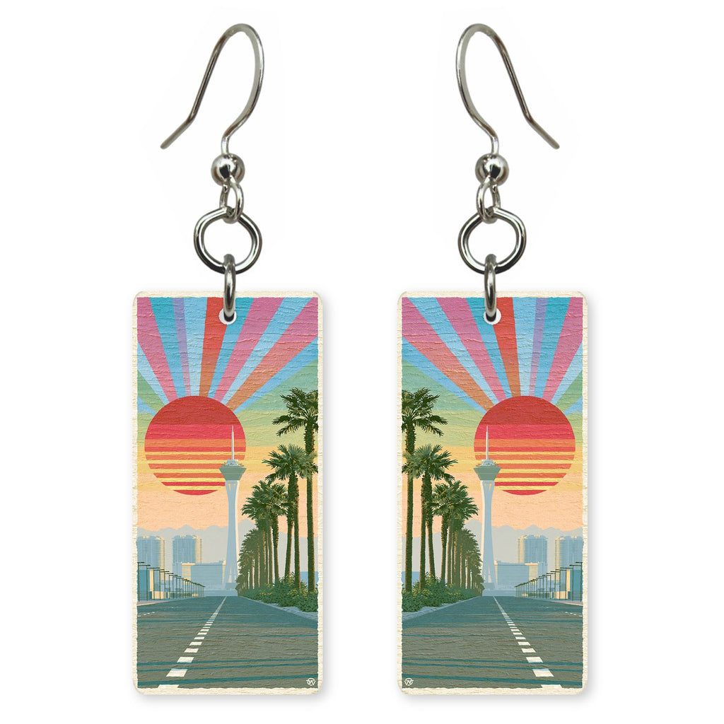 Las Vegas Art — She's Choosing earrings, shown as a pair
