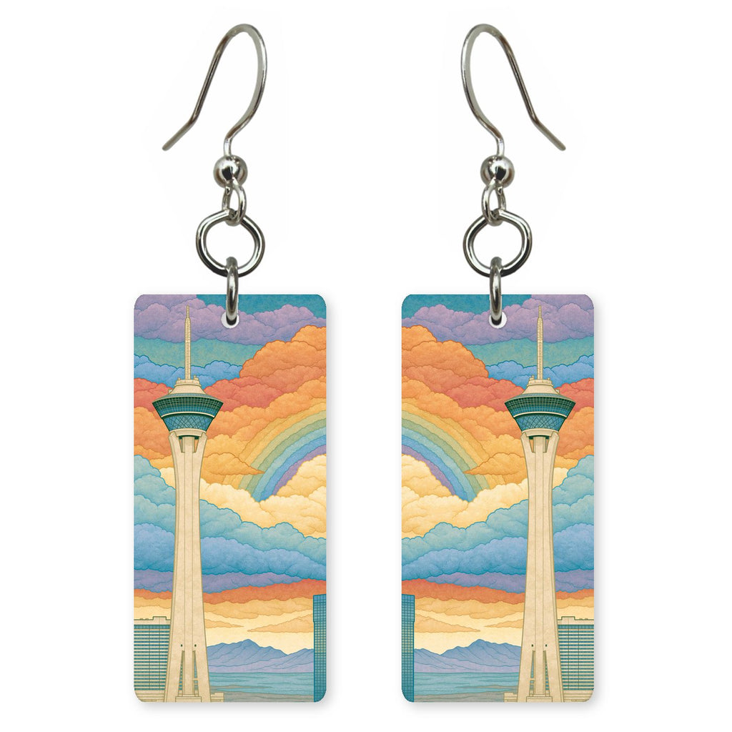 Las Vegas Art — She's Choosing earrings, shown as a pair