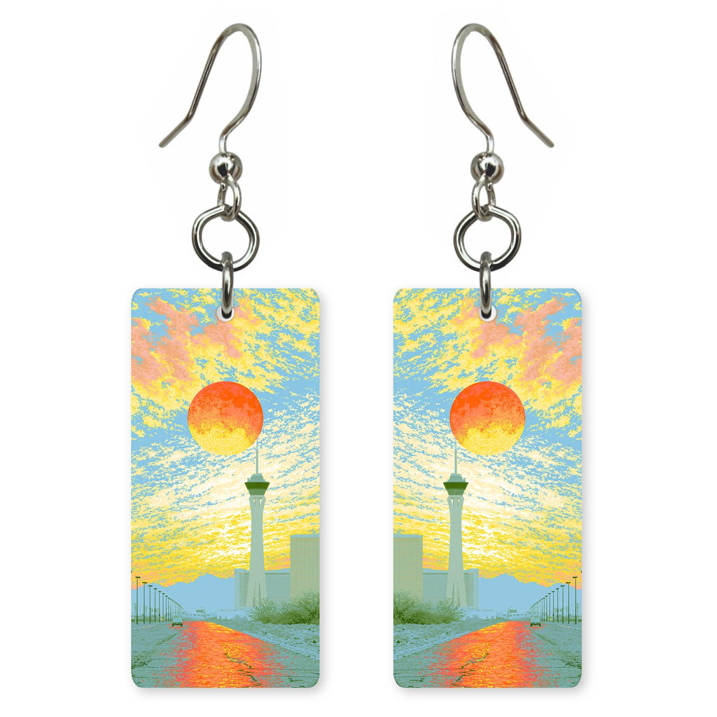 Las Vegas Art — She's Choosing earrings, shown as a pair