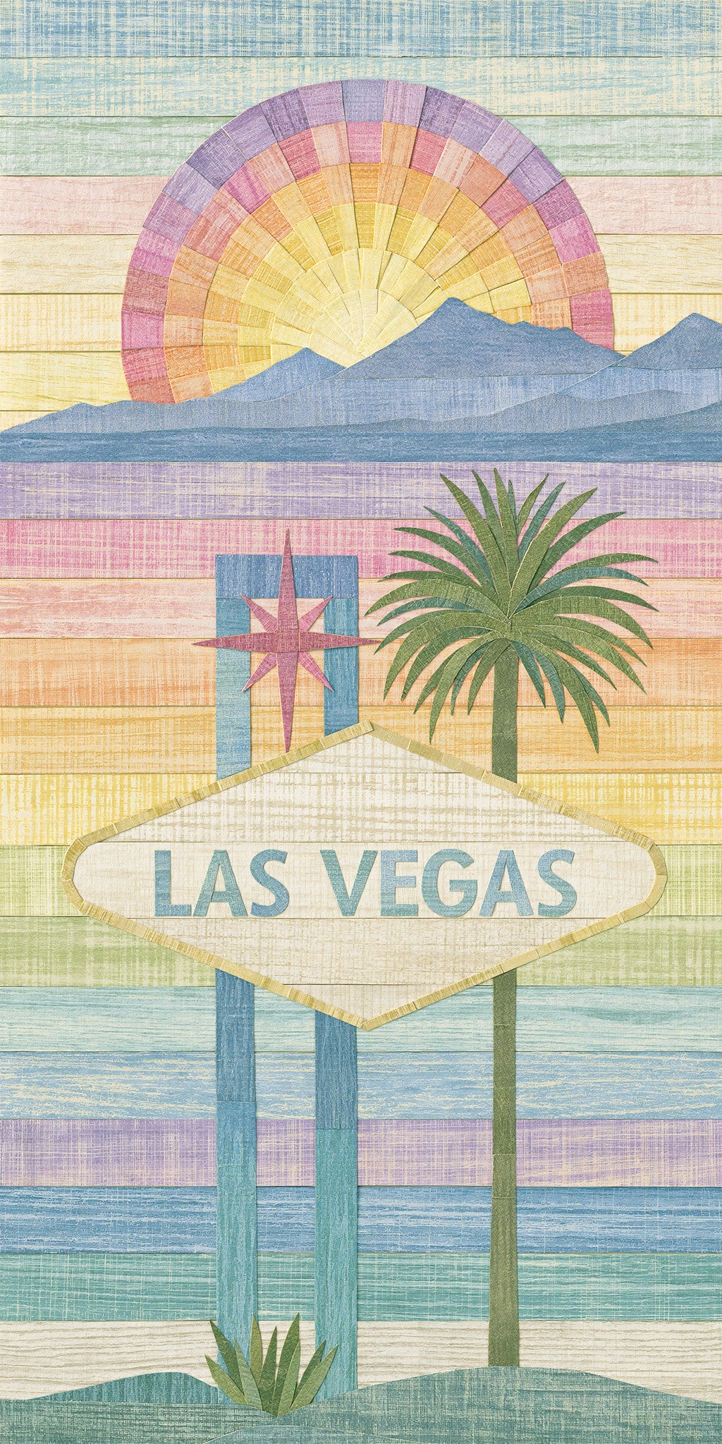 Las Vegas Sign Collage — full design art