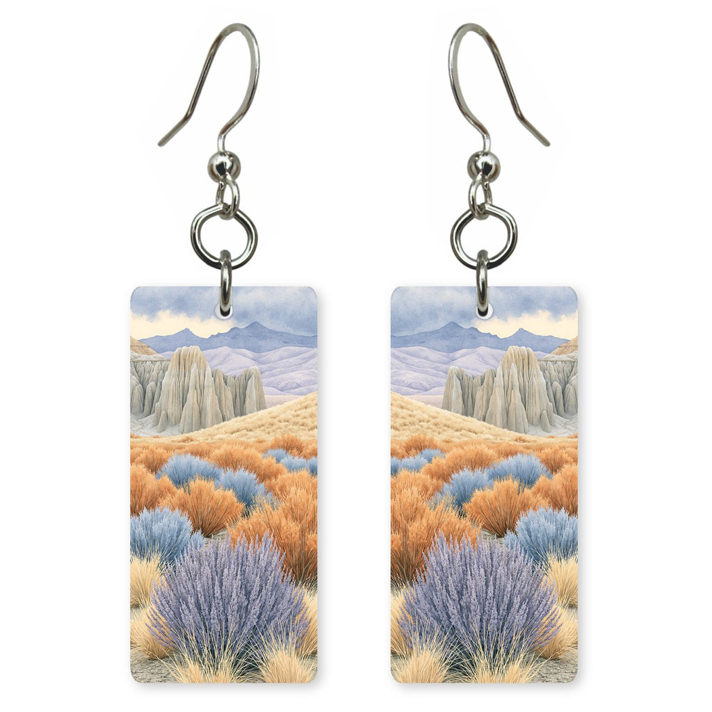 Cathedral Gorge Badlands Gathering — She's Choosing earrings, shown as a pair