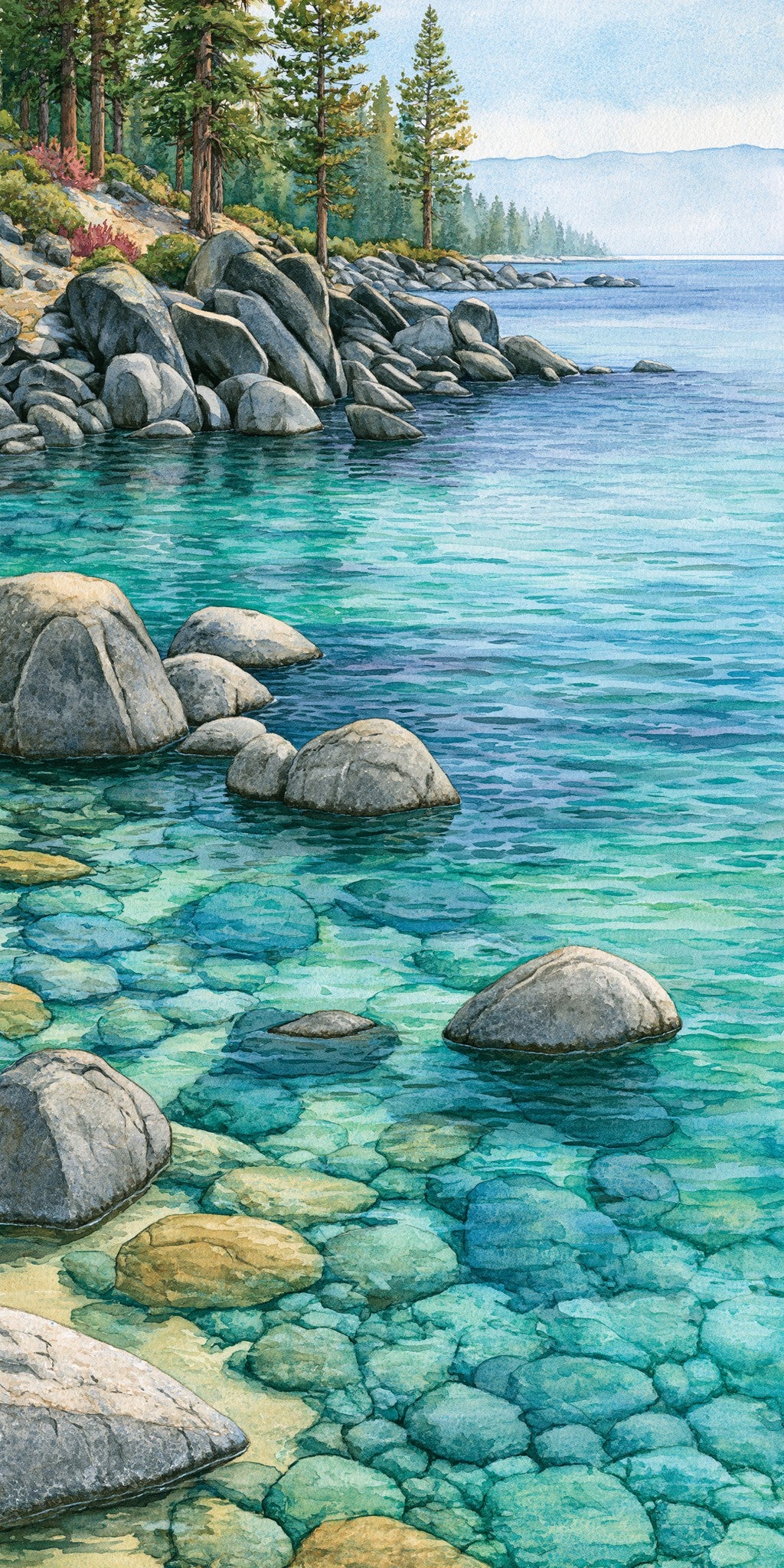 Sand Harbor Turquoise Coves — full design art