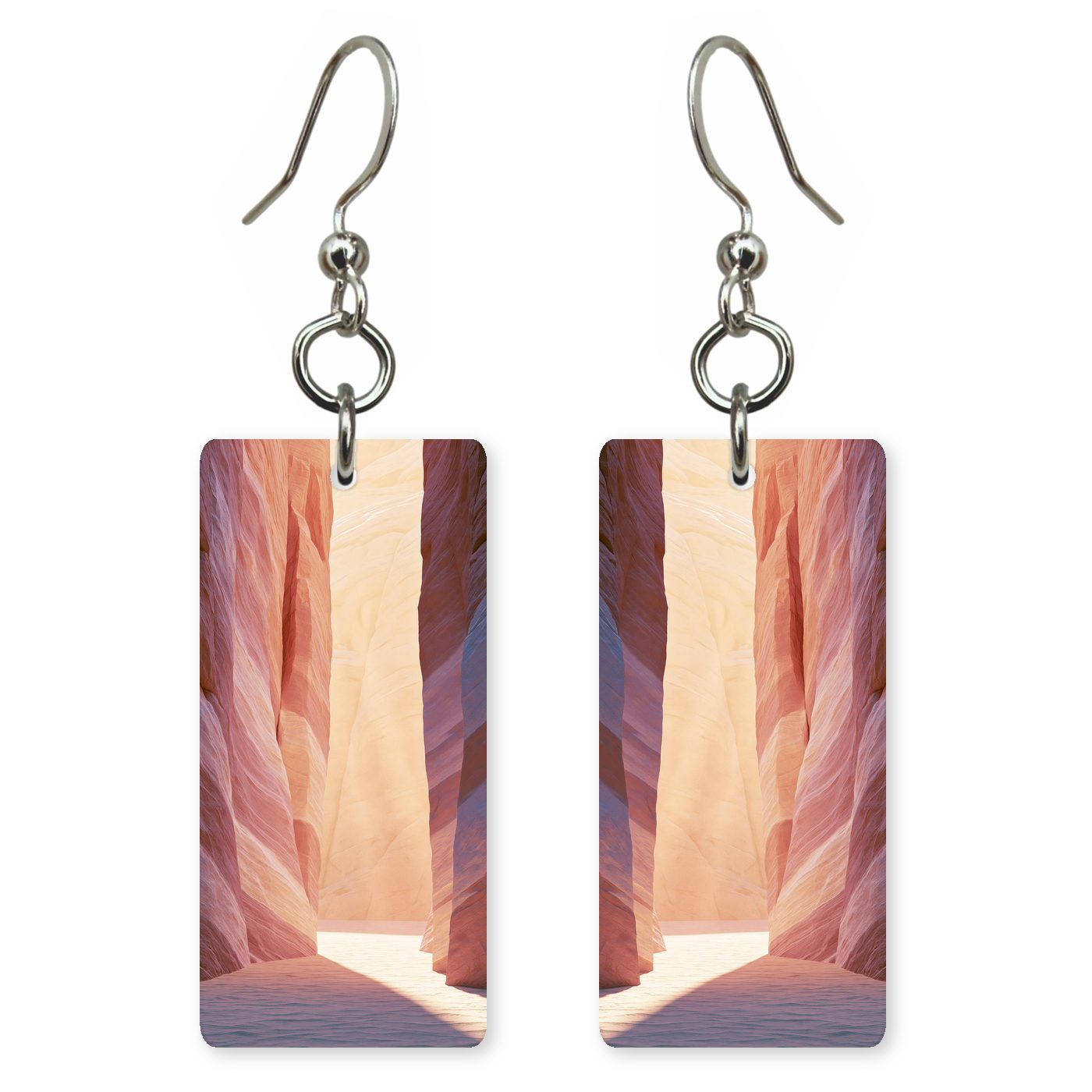 Valley Fire Slot Passage — She's Choosing earrings, shown as a pair