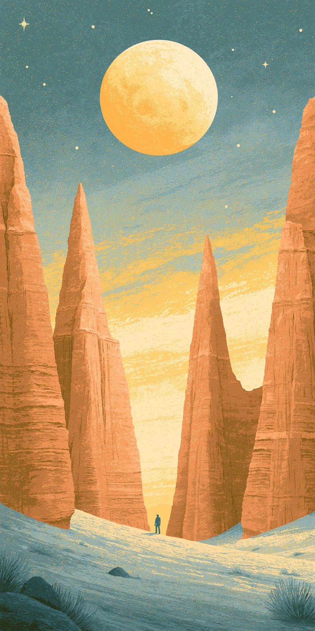 Cathedral Gorge Eroded Amphitheater — full design art