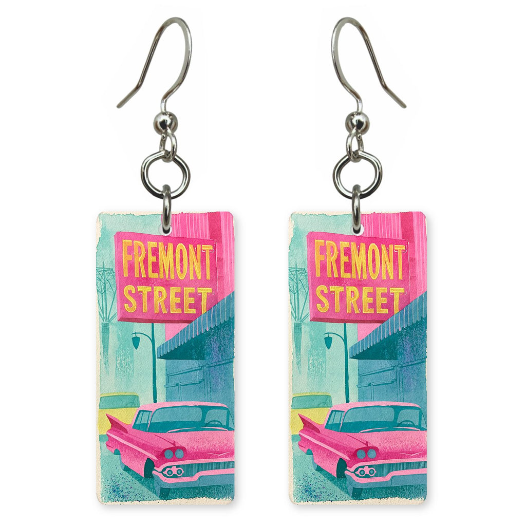 Fremont Street Retro Americana — She's Choosing earrings, shown as a pair