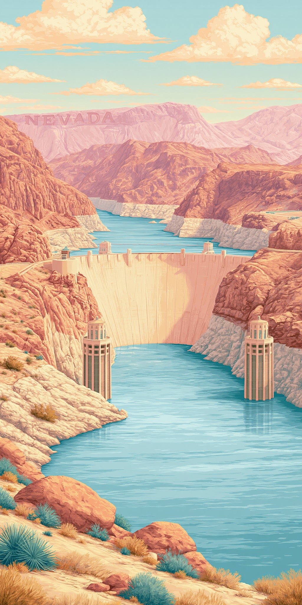 Hoover Dam — full design art