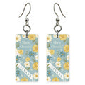 Floral Banner — She's Choosing earrings, shown as a pair