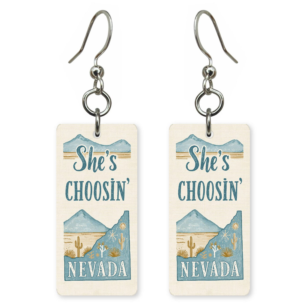 Blue Mountains — She's Choosing earrings, shown as a pair