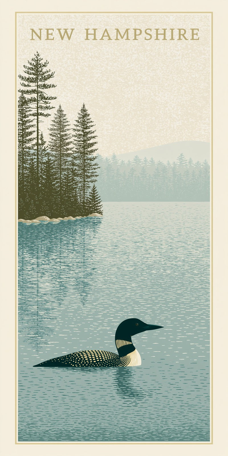 She's Choosing New Hampshire Earrings | Loon Lake Pines | SC29B2