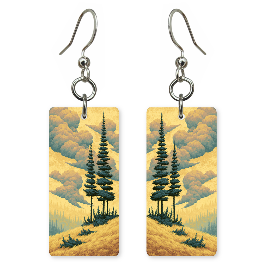 She's Choosing New Hampshire Earrings | Alpine Spruce Ridge