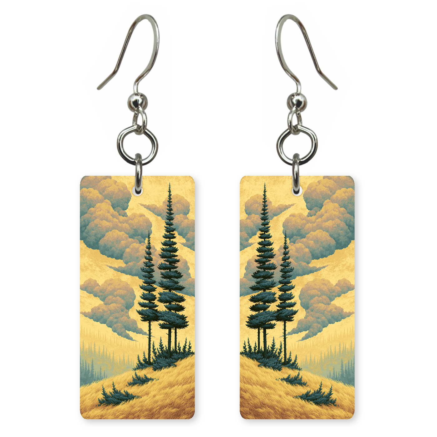 She's Choosing New Hampshire Earrings | Alpine Spruce Ridge