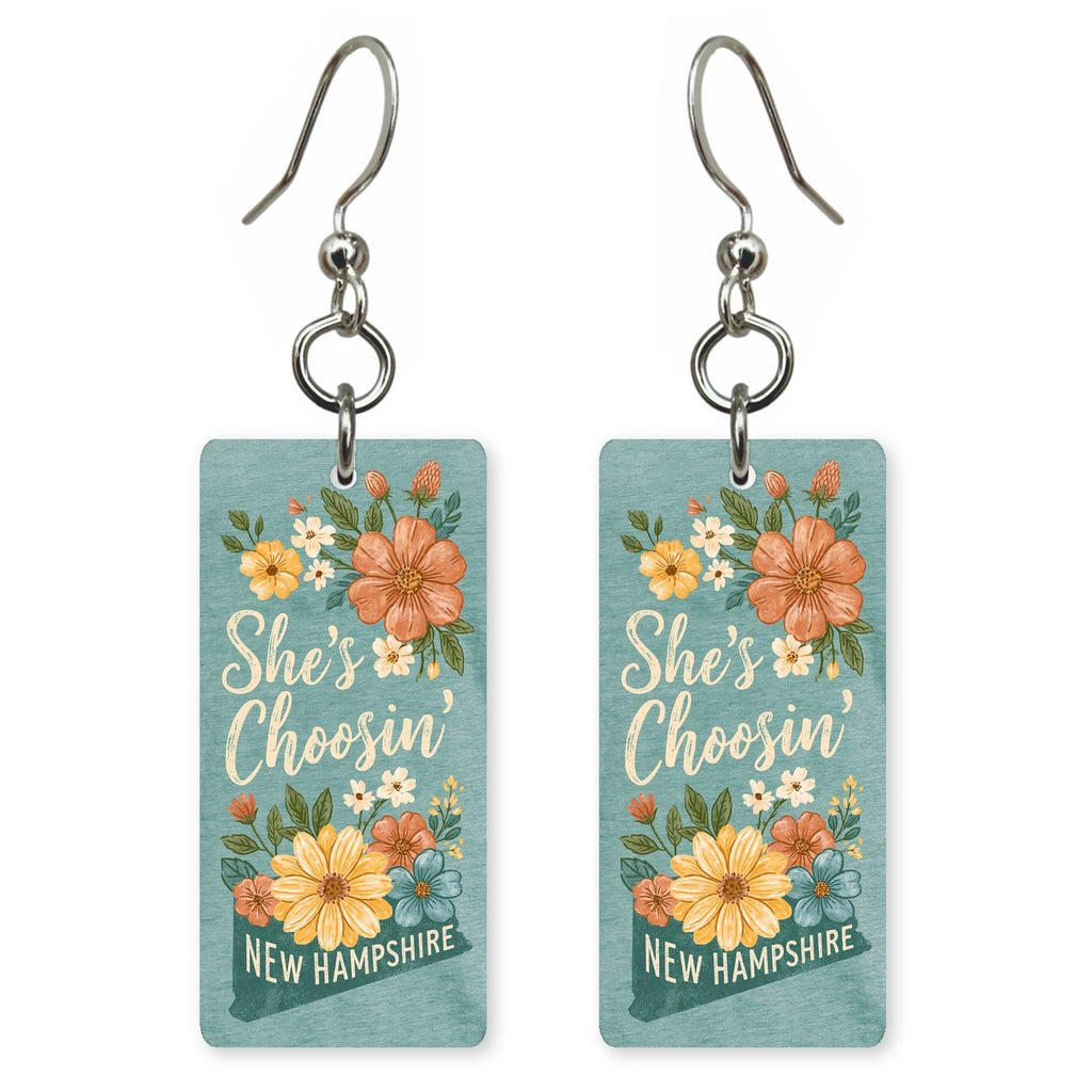 Floral Bouquet — She's Choosing earrings, shown as a pair