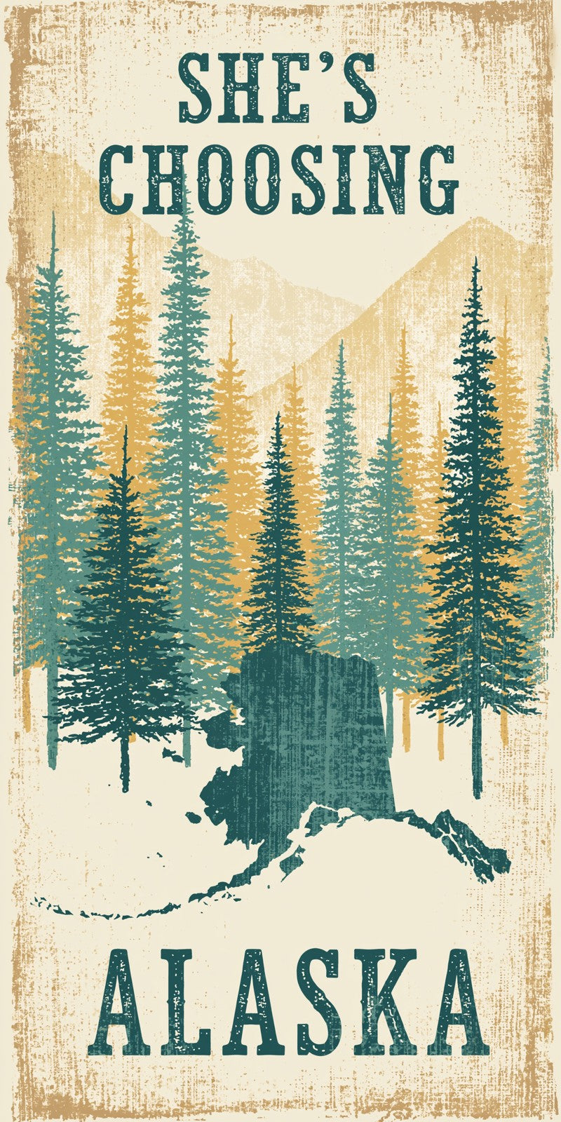 She's Choosing Alaska Earrings | Alaska Peaks | SC2B1
