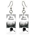 Midnight Forest — She's Choosing earrings, shown as a pair