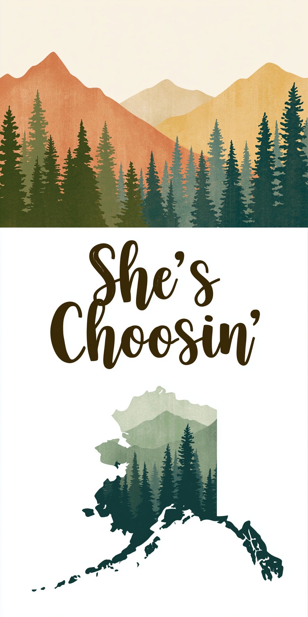 Forest Silhouette — full design art