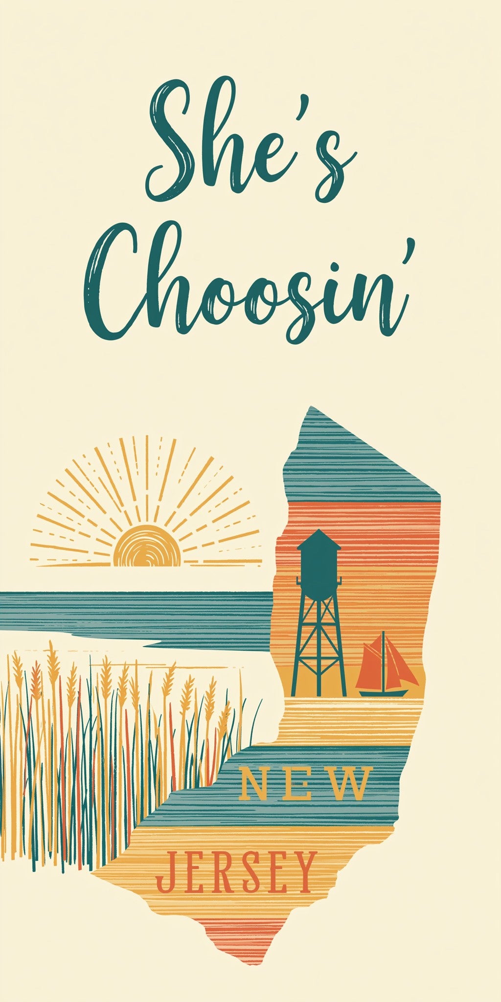 Shore Sunrise — full design art