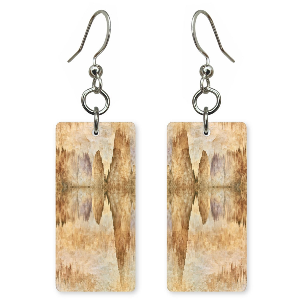 Carlsbad Caverns Underground Lake — She's Choosing earrings, shown as a pair