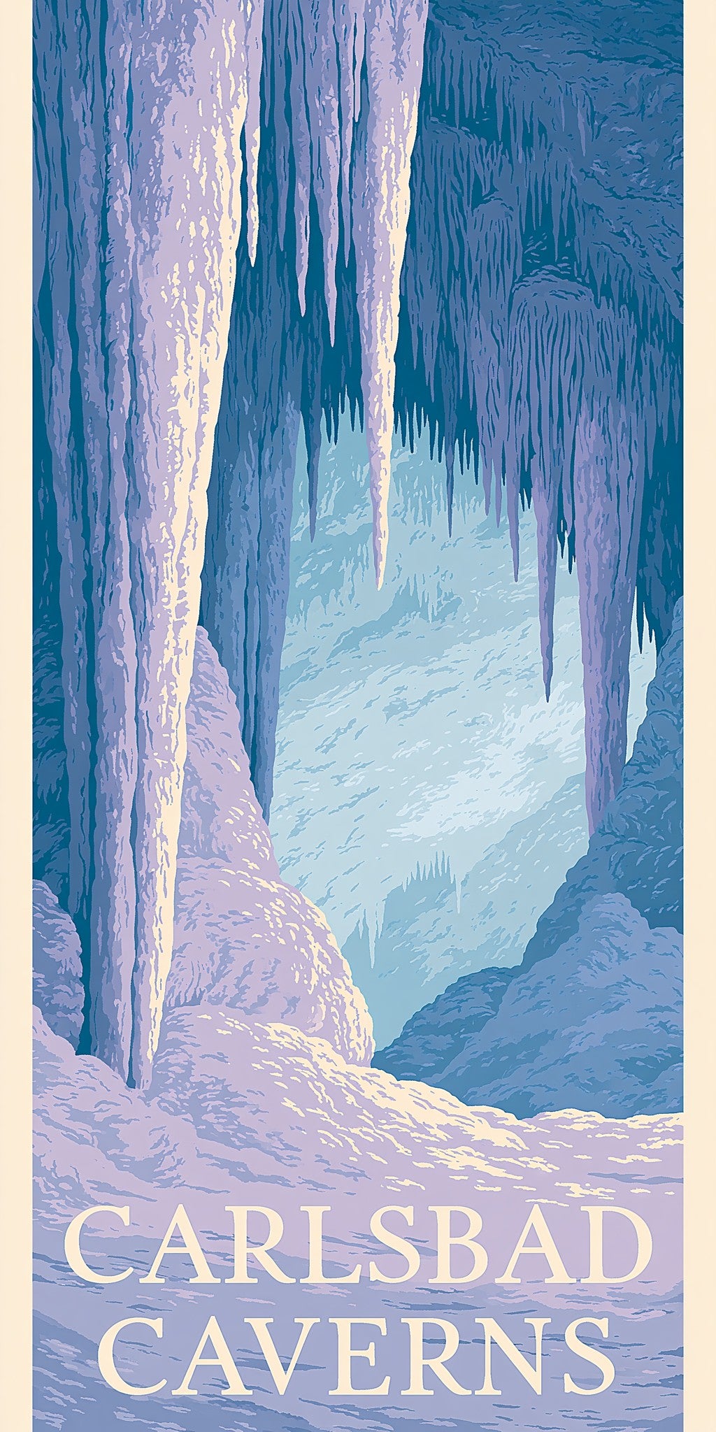 Carlsbad Caverns Vast Underground — full design art