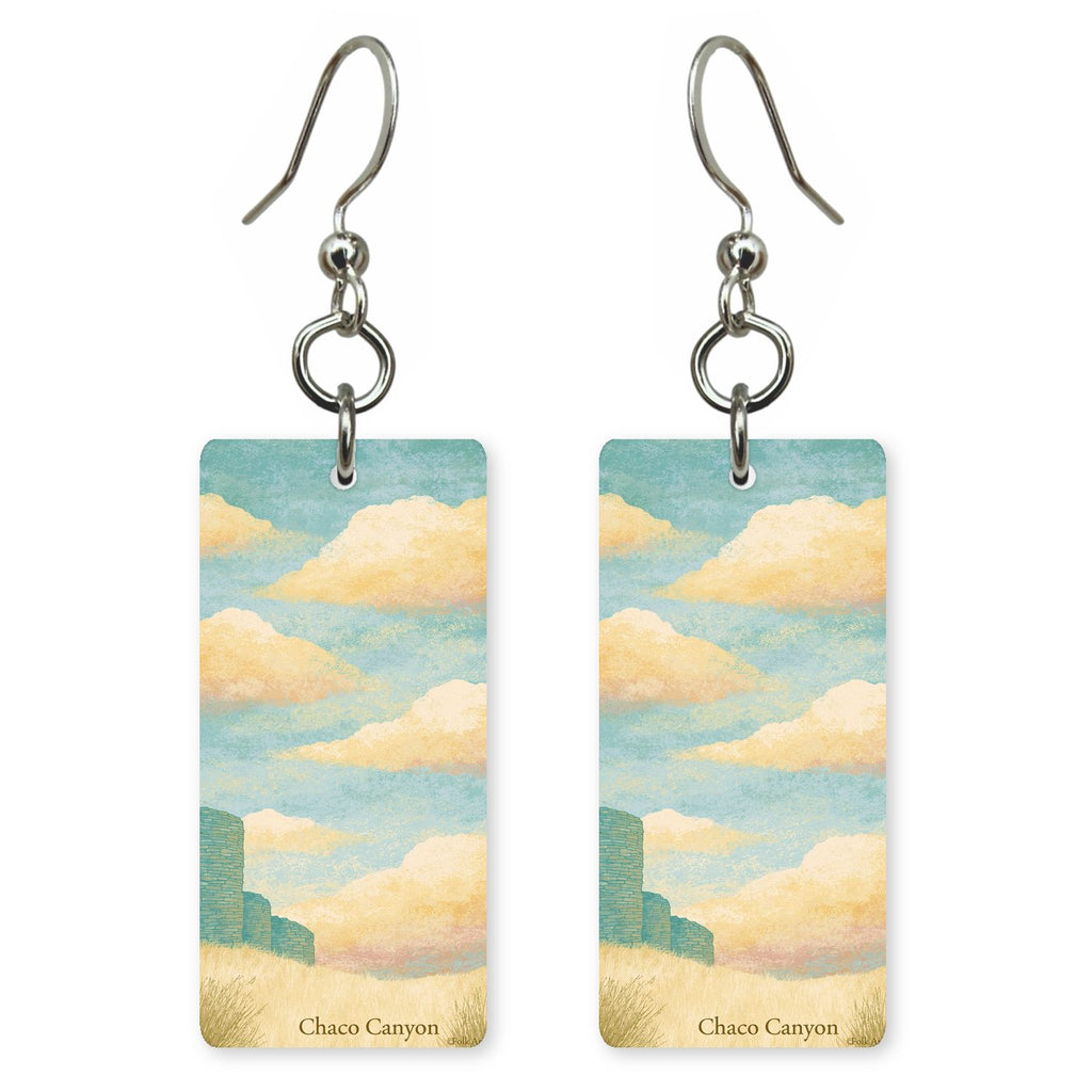 Chaco Canyon Ancient Stone — She's Choosing earrings, shown as a pair
