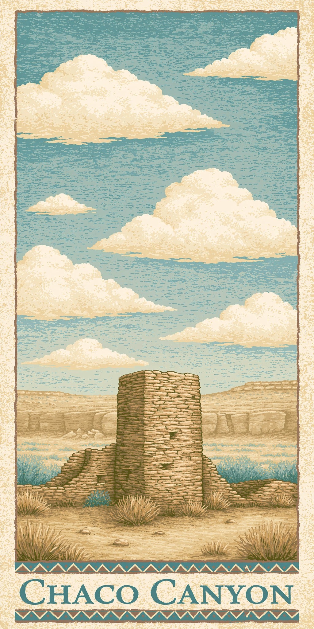 Chaco Canyon Ancient Stone — full design art