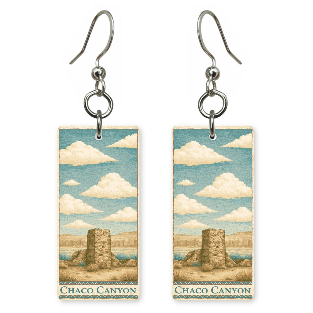 Chaco Canyon Ancient Stone — She's Choosing earrings, shown as a pair