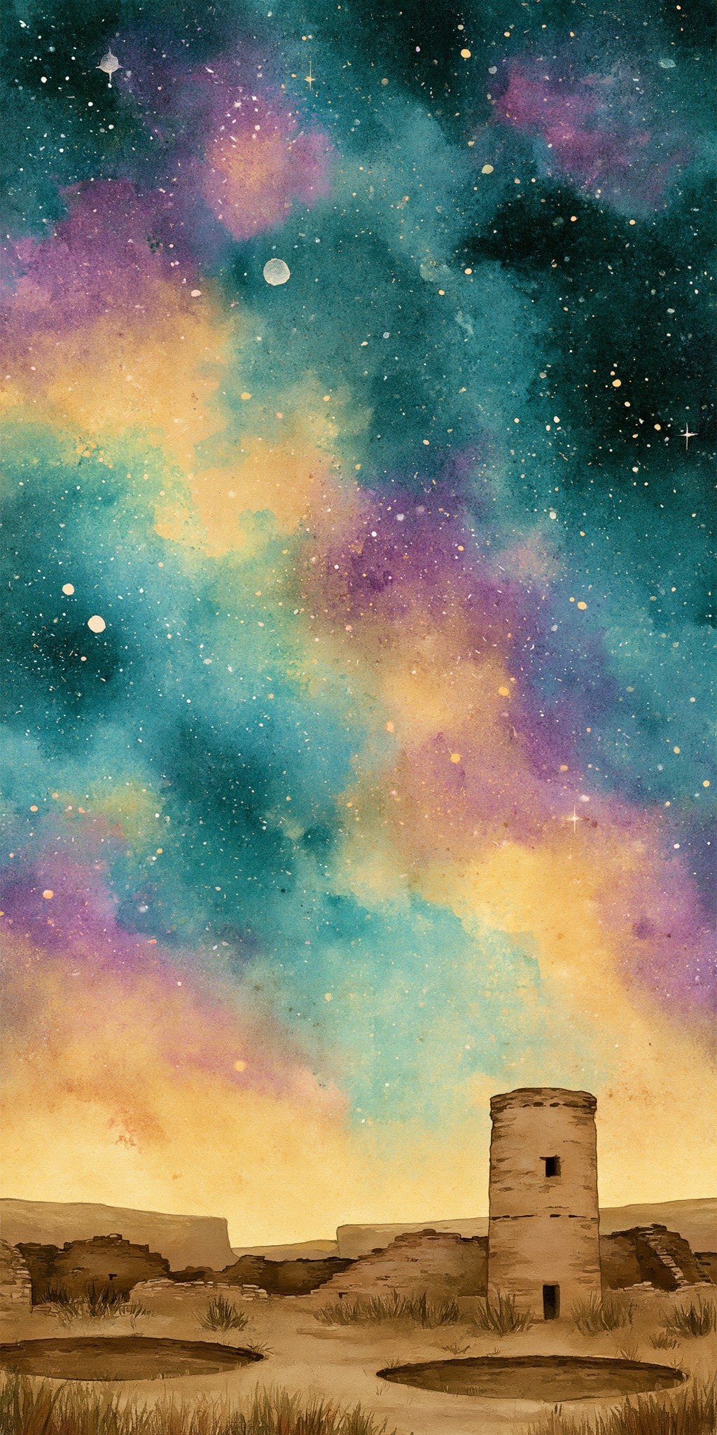 Chaco Canyon Milky Way — full design art