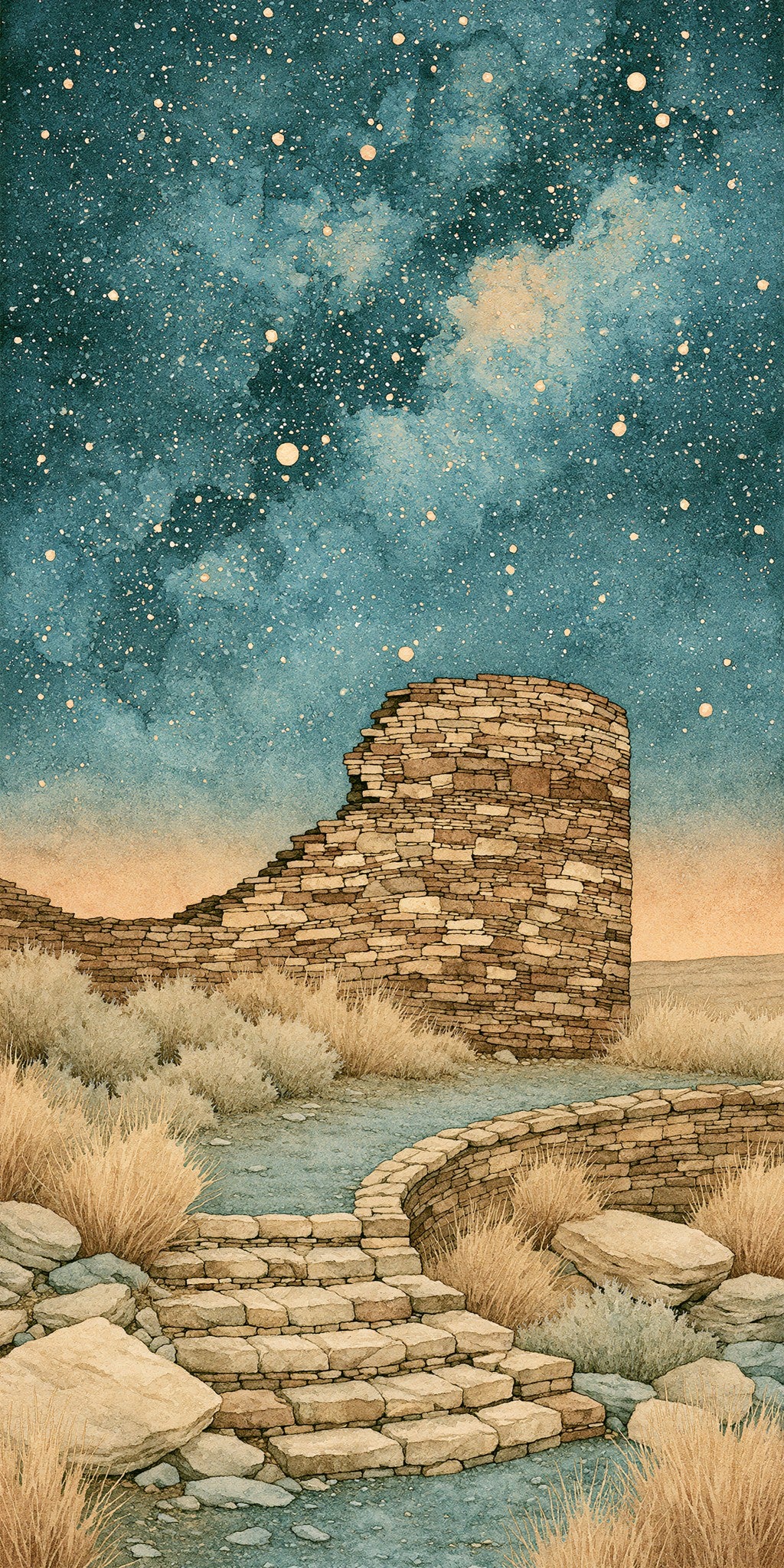 Chaco Canyon Milky Way — full design art