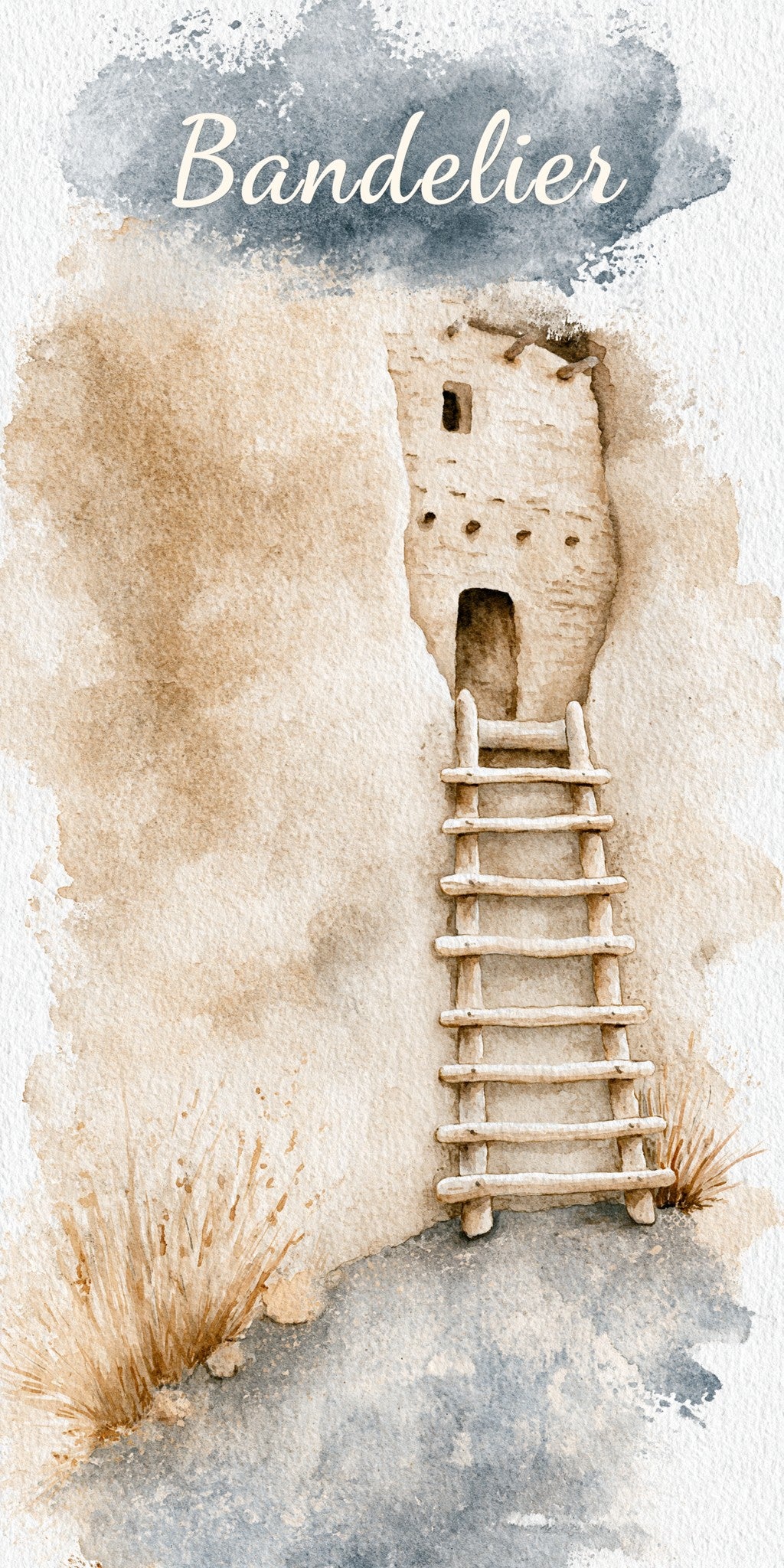 Bandelier National Monument Cliff — full design art