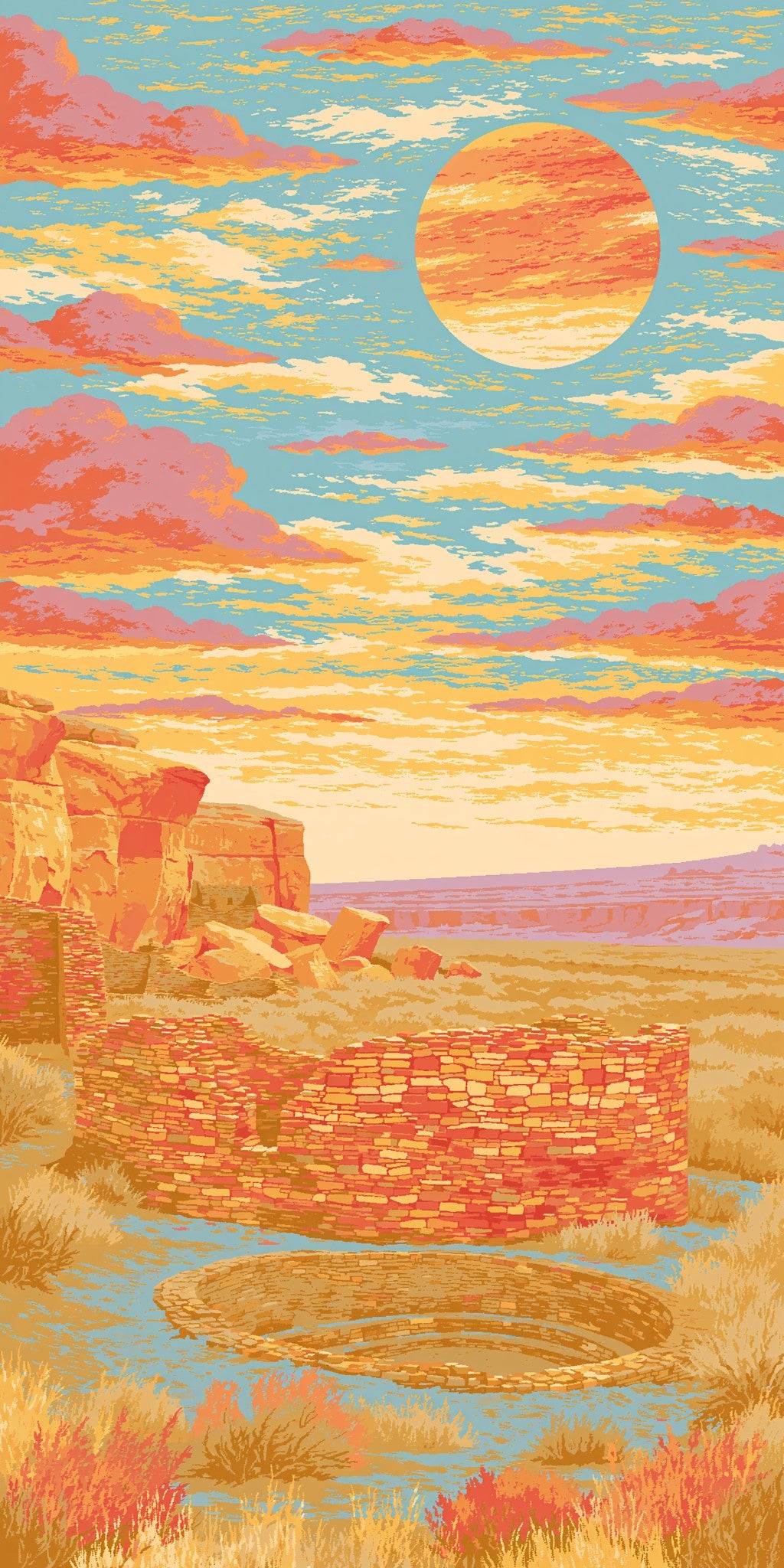 Chaco Culture Great Kiva — full design art