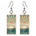 Rio Grande Gorge Bridge — She's Choosing earrings, shown as a pair