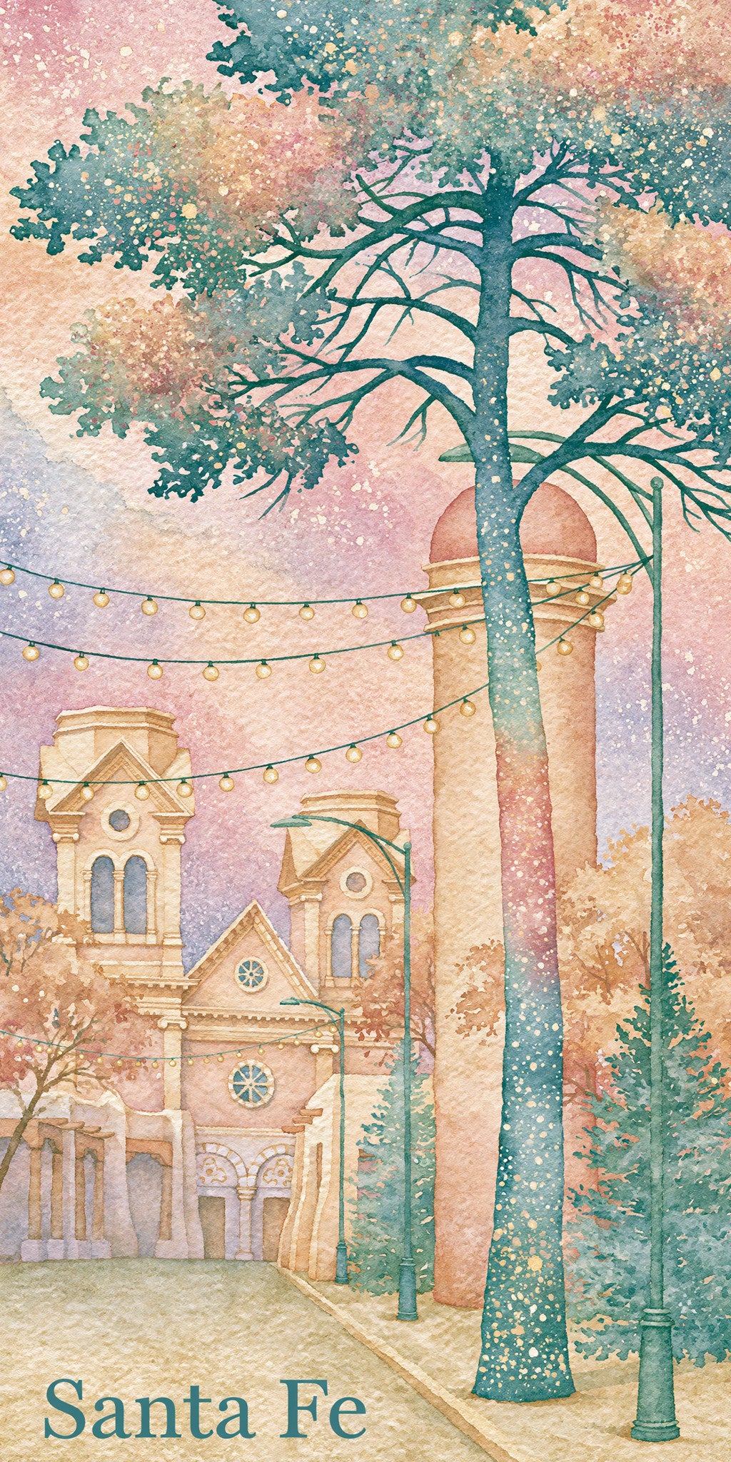 Santa Fe Plaza Historic — full design art