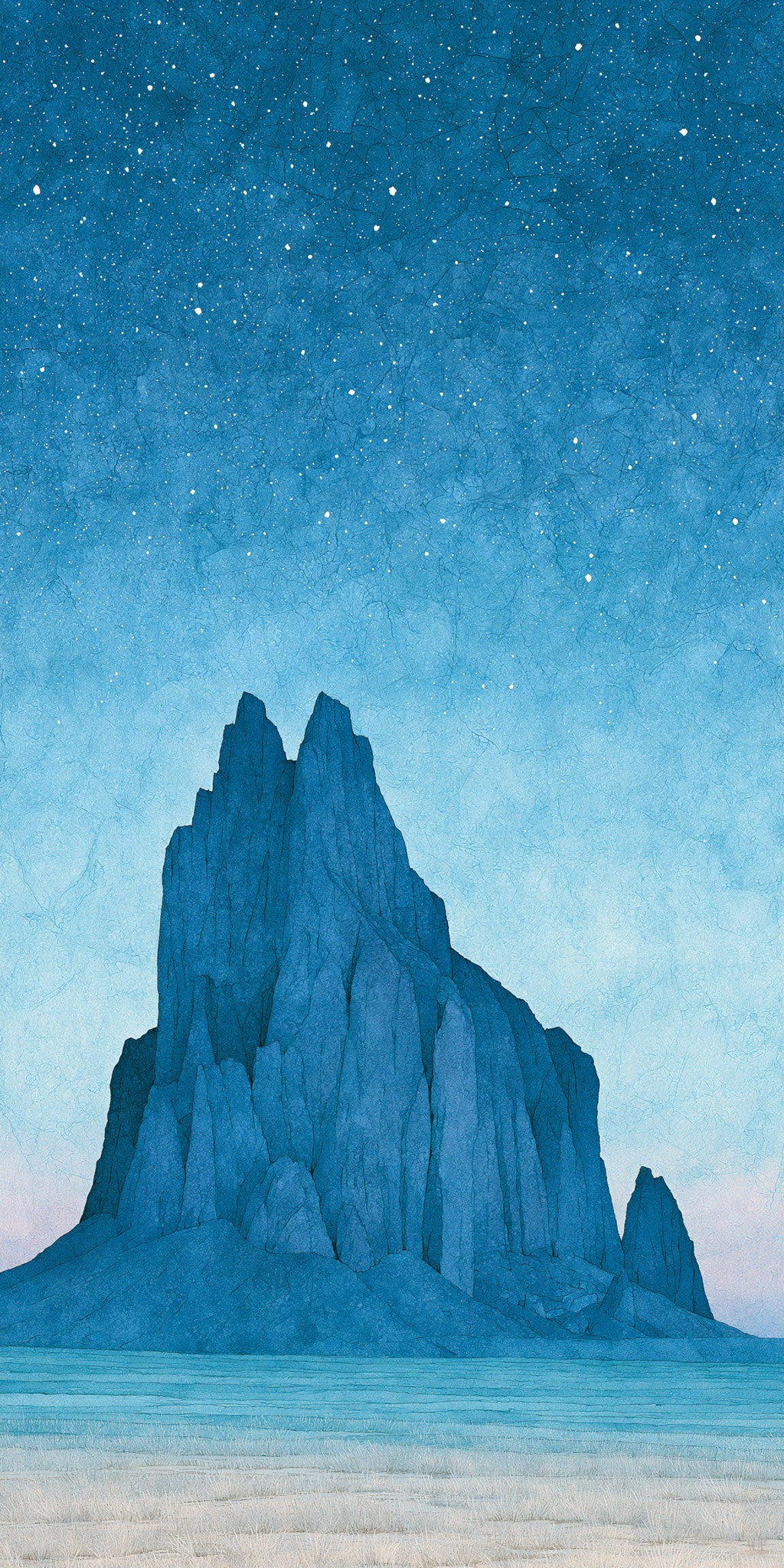Shiprock Night Stars Overhead — full design art