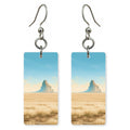 Shiprock Towering Volcanic Rock — She's Choosing earrings, shown as a pair