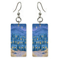 Taos Pueblo Starry Night — She's Choosing earrings, shown as a pair