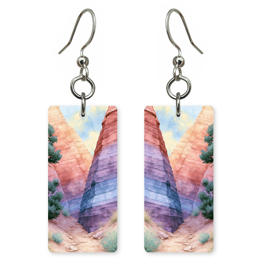 Tent Rocks Canyon Soft — She's Choosing earrings, shown as a pair