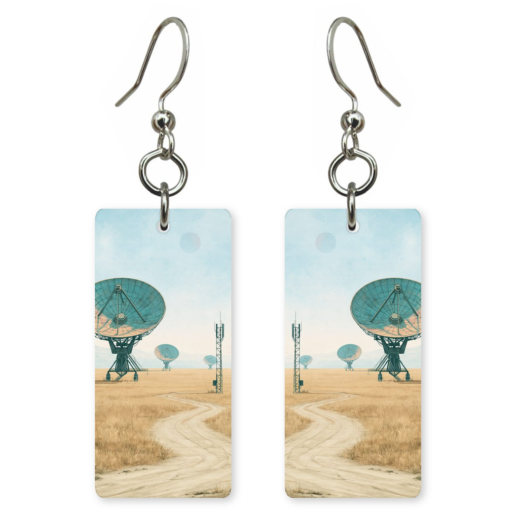 Very Large Array Telescopes — She's Choosing earrings, shown as a pair