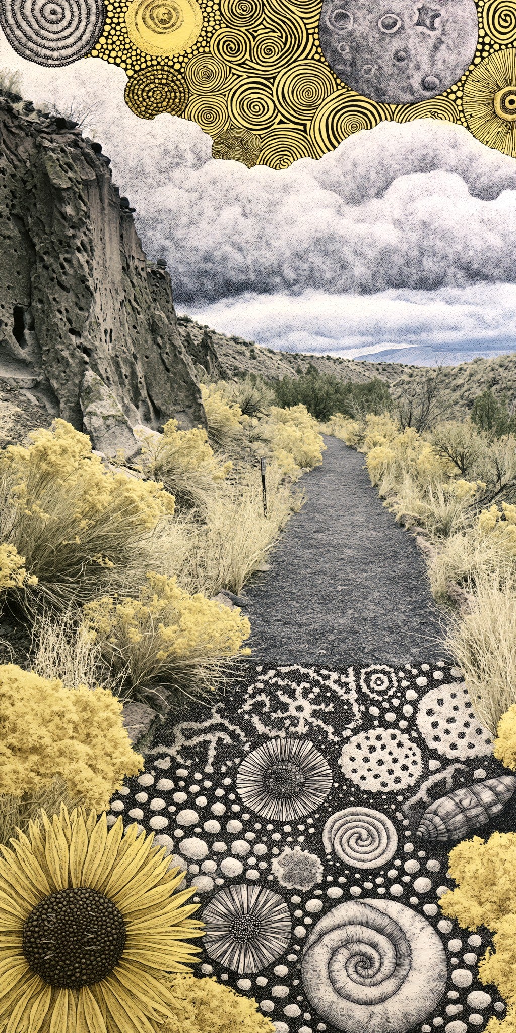 Bandelier Canyon Trail Ancient — full design art