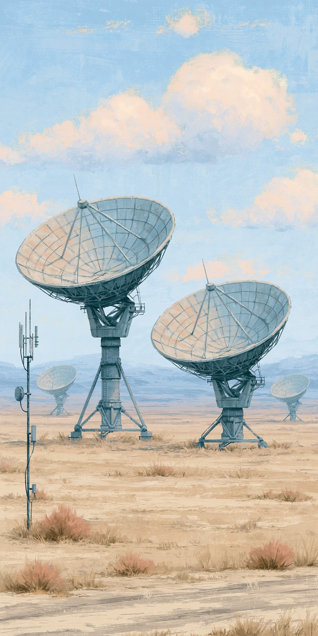 Very Large Array Telescopes — full design art