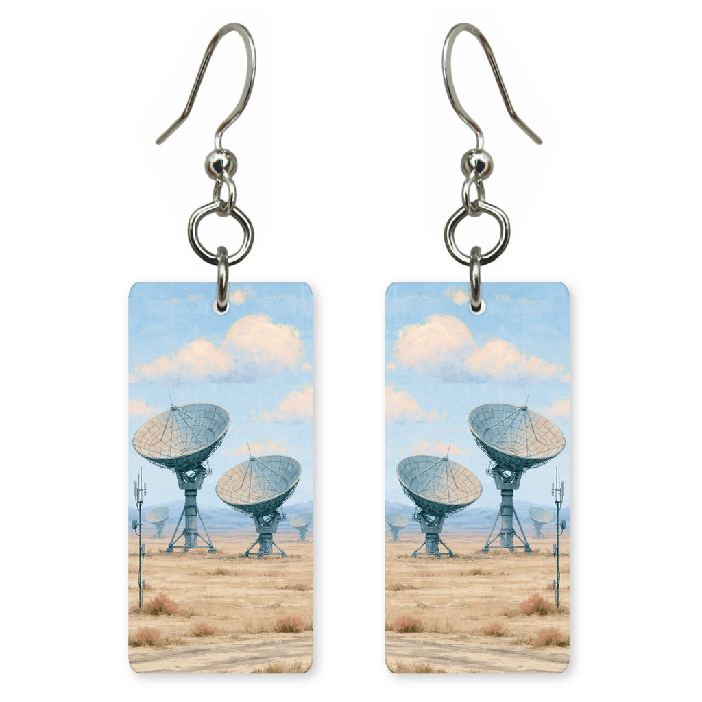 Very Large Array Telescopes — She's Choosing earrings, shown as a pair