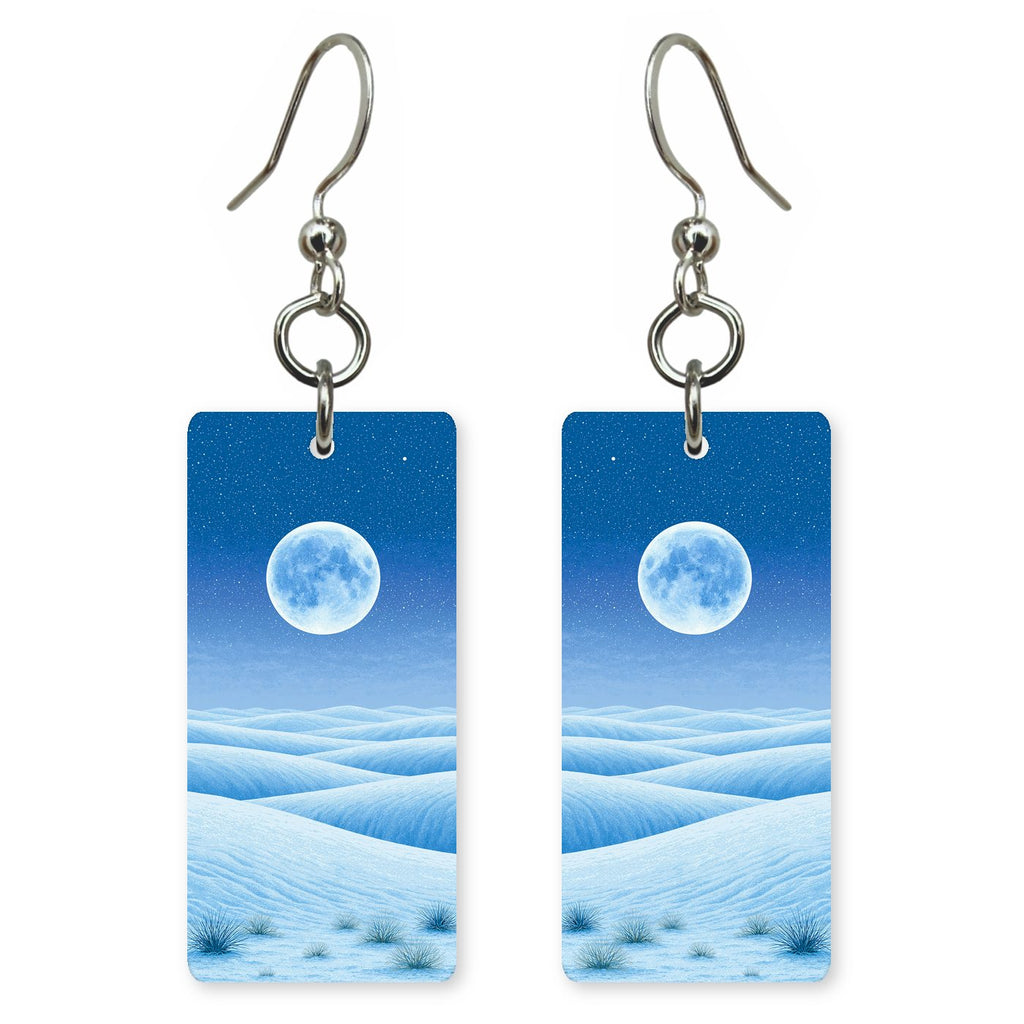 White Sands Dunes Full — She's Choosing earrings, shown as a pair