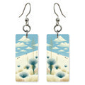 White Sands Sledding Down — She's Choosing earrings, shown as a pair