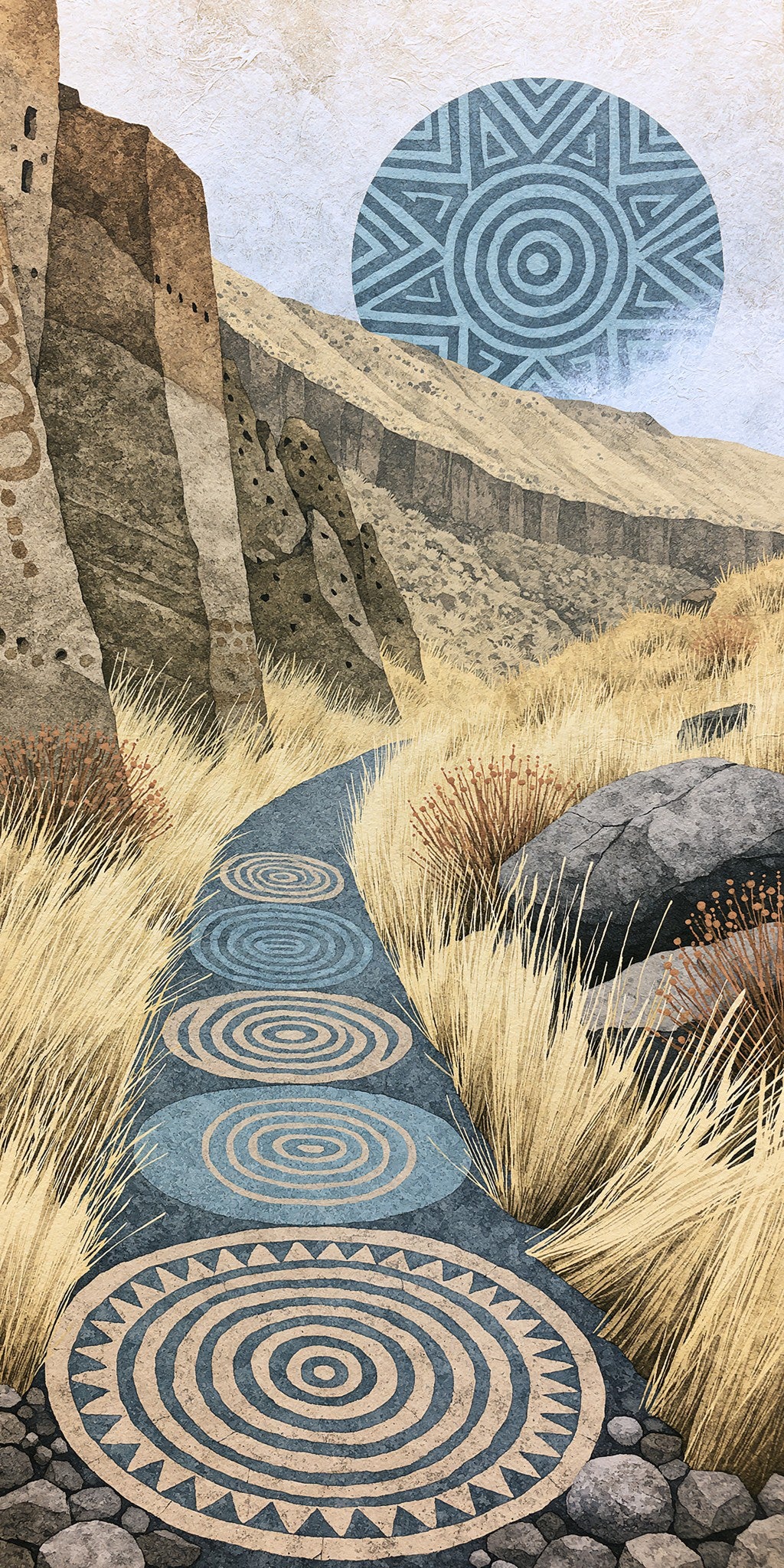 Bandelier Canyon Trail Ancient — full design art
