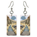 Bandelier Canyon Trail Ancient — She's Choosing earrings, shown as a pair