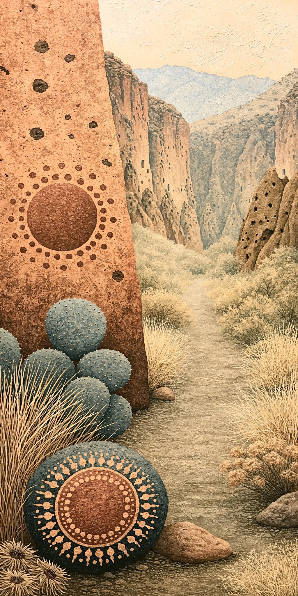 Bandelier Canyon Trail Ancient — full design art