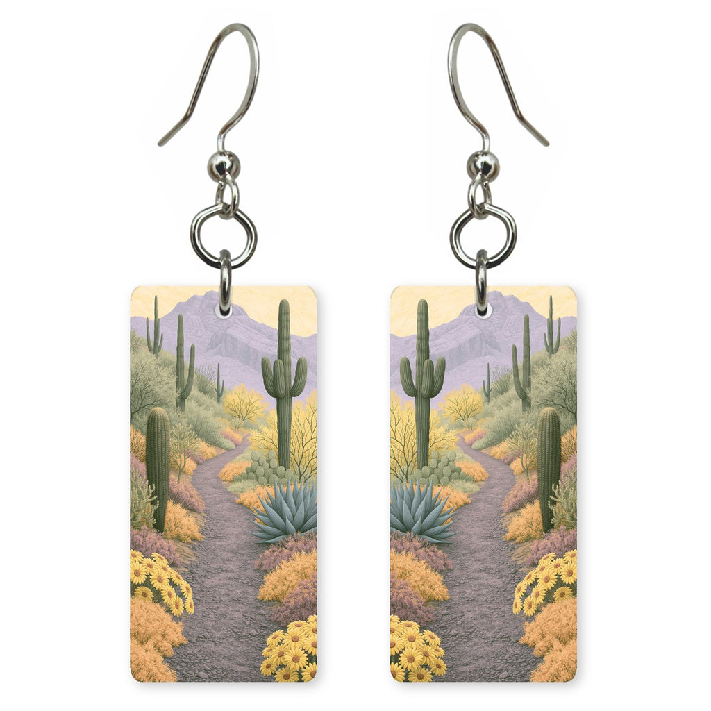 Camelback Mountain Hiking Trail — She's Choosing earrings, shown as a pair