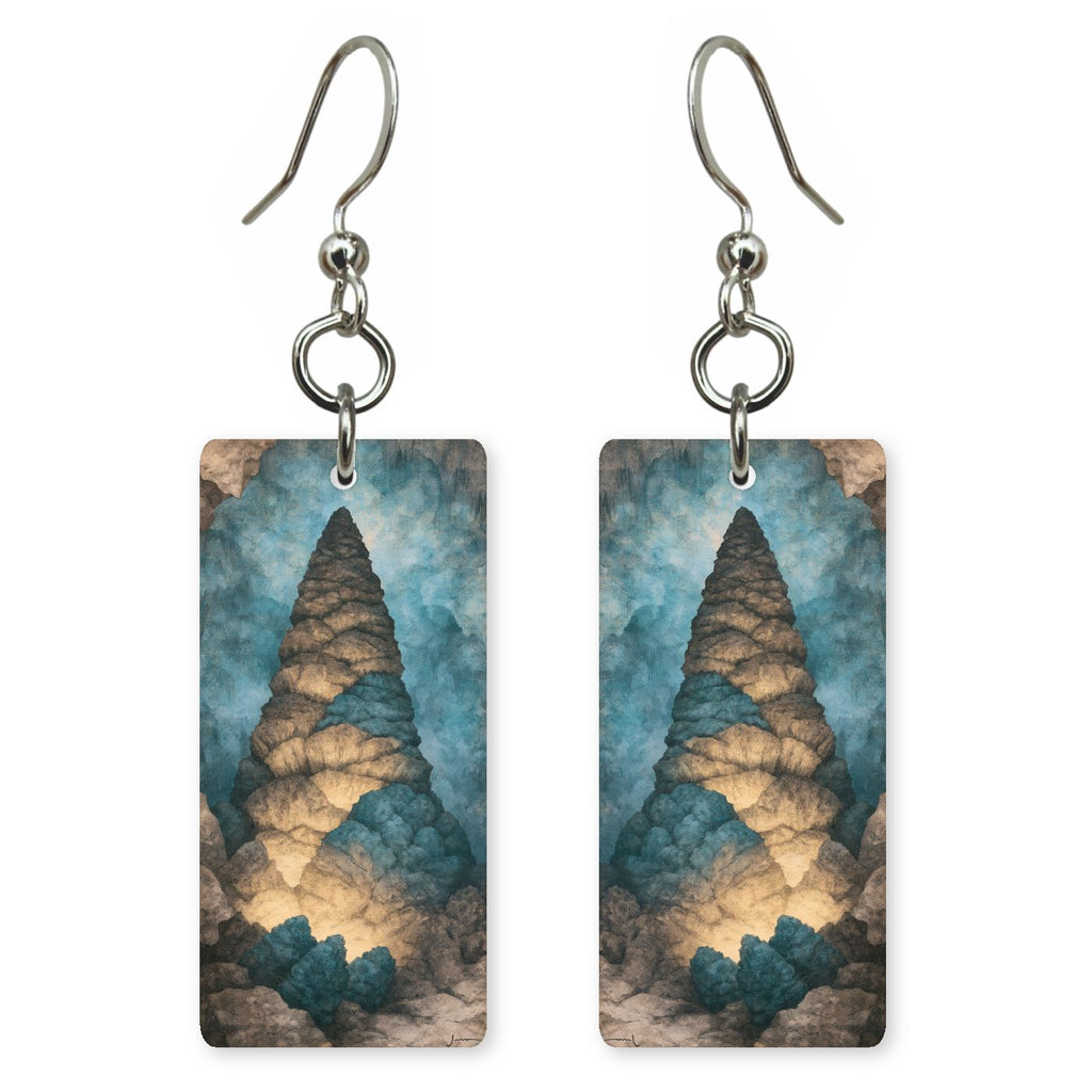 Carlsbad Caverns Glowing Formations — She's Choosing earrings, shown as a pair